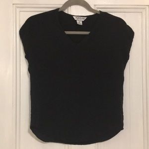 Black silk blouse